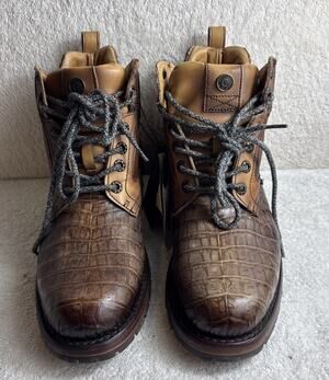 Cuadra Men's Size 8 EE Caiman/fuscus Ankle Boot Light Brown 31388